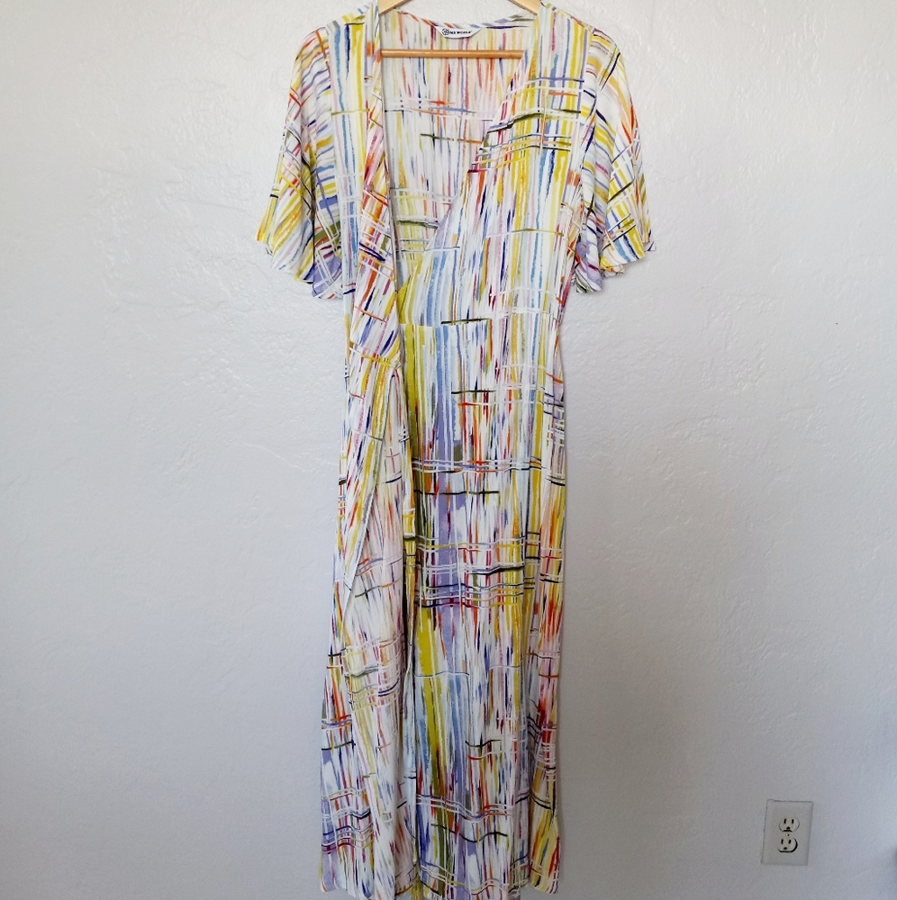 Jams World Viola Twist Adele Wrap Maxi Dress sz.L - Picture 10 of 16
